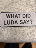 What Did Luda Say? (White)