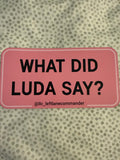 What Did Luda Say (Pink)