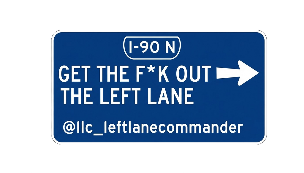 The Tf Out The Left Lane (Blue)