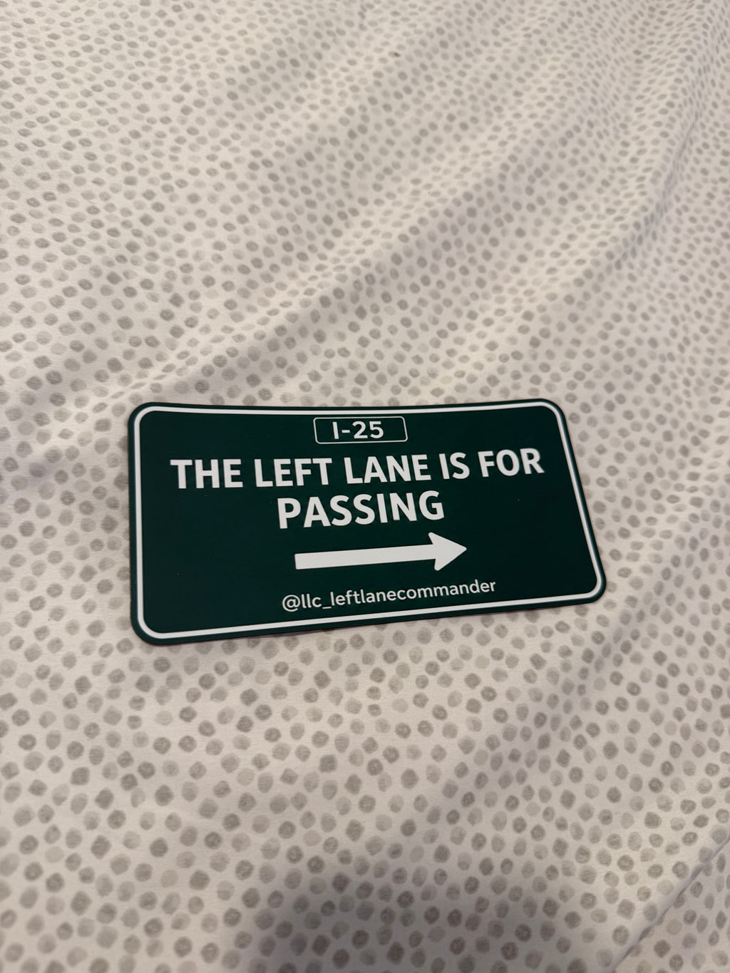 The Left Lane Is For Passing (i-25)