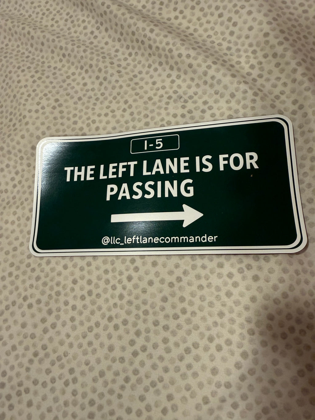 The Left Lane Is For Passing (i-5)